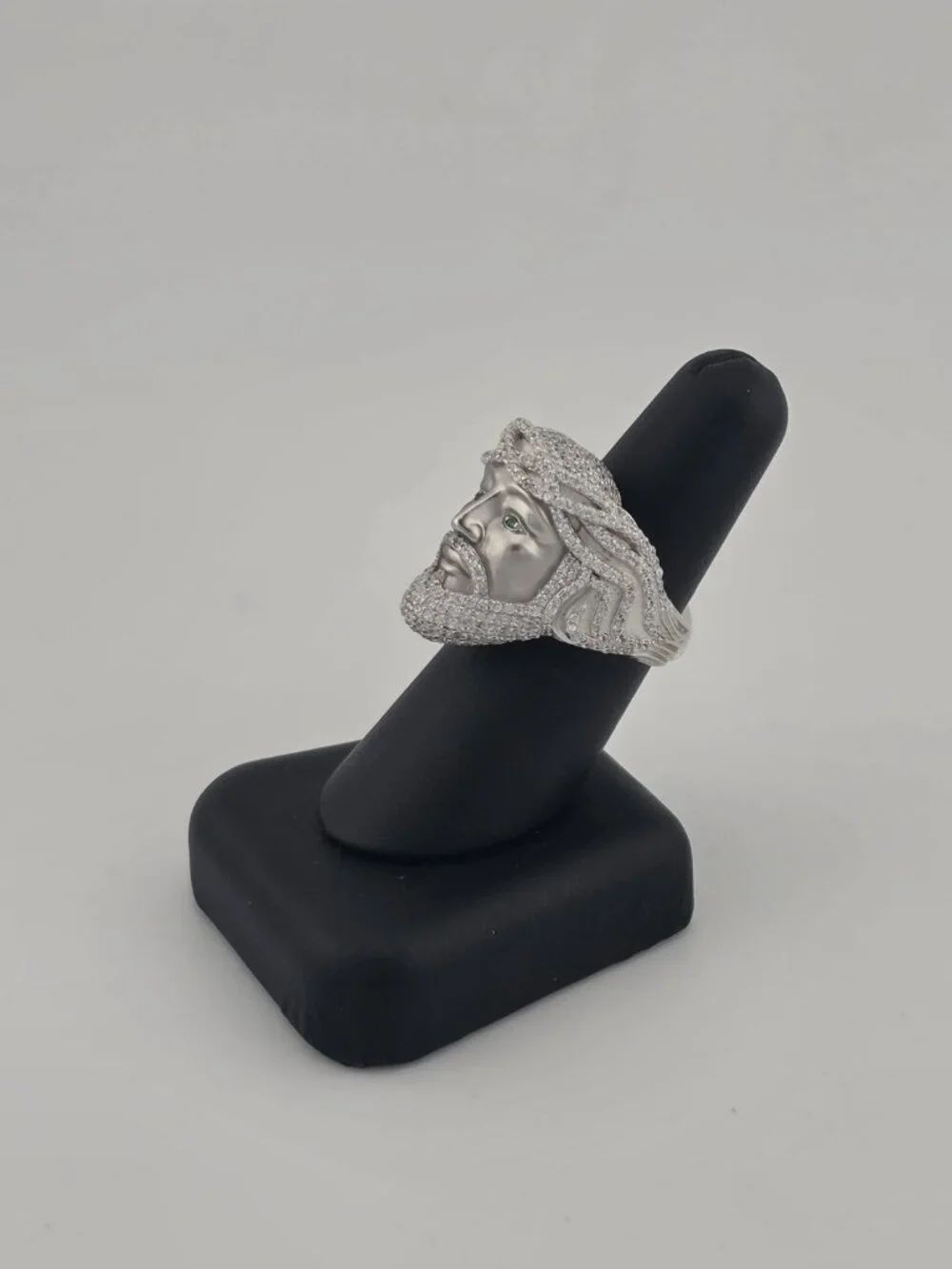 Brand New Sterling Silver 925 Jesus Face Ring